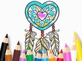 Ойын Coloring Book: Heart Dreamcatcher