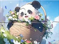 Ойын Jigsaw Puzzle: Blanket Panda