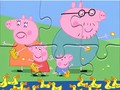 Ойын Jigsaw Puzzle: Peppa Pig Feed Ducks