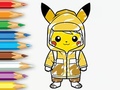 Ойын Coloring Book: Raincoat Pikachu