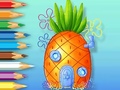Ойын Coloring Book: Pineapple-House