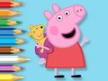 Ойын Coloring Book: Peppa With Toy Bear