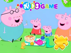 Ойын Jigsaw Puzzle: Peppa Pig Family Picnic