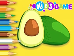 Ойын Coloring Book: Avocado Fruit