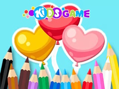Ойын Coloring Book: Heart Balloons