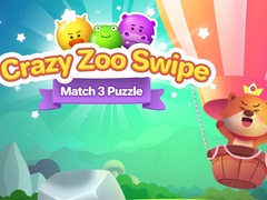 Ойын Crazy Zoo Swipe Match 3 Puzzle
