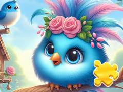 Ойын Jigsaw Puzzle: Cute Blue Bird
