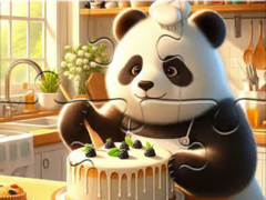 Ойын Jigsaw Puzzle: Panda Baker