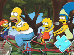 Ойын Jigsaw Puzzle: Simpson Family Riding