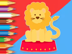 Ойын Coloring Book: Circus-Lion