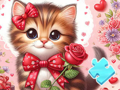 Ойын Jigsaw Puzzle: Bowknot Cat