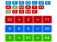 Ойын RE5OLVE a+math=game