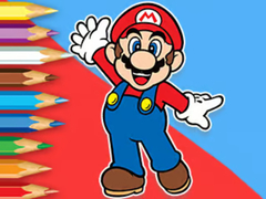 Ойын Coloring Book: Mario Happy Skating