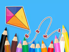 Ойын Coloring Book: Bowknot Kite