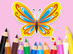 Ойын Coloring Book: Beautiful Butterfly
