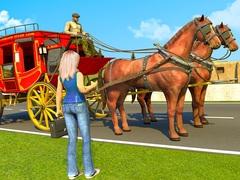 Ойын Horse Cart Transport Taxi Game