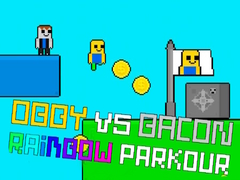 Ойын Obby vs Bacon Rainbow Parkour