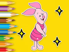 Ойын Coloring Book: Piglet With Balloon