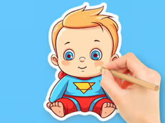 Ойын Coloring Book: Cute Super Baby