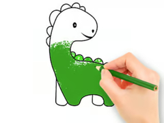 Ойын Coloring Book: Lovely Baby Dinosaur