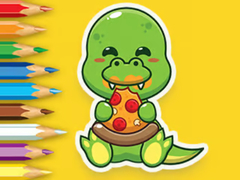 Ойын Coloring Book: Hungry Dinosaurs