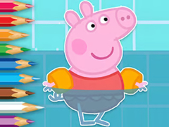 Ойын Coloring Book: Peppa Swimming