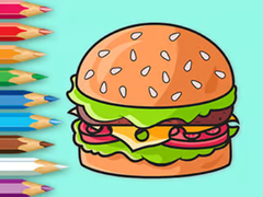 Ойын Coloring Book: Delicious Hamburger