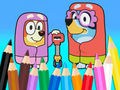 Ойын Coloring Book: Bluey Flossing Grannies