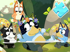 Ойын Jigsaw Puzzle: Bluey Pool Spa