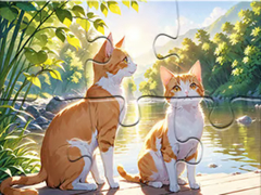 Ойын Jigsaw Puzzle: Cats In Pairs