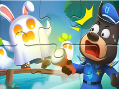 Ойын Jigsaw Puzzle: Baby Panda Haunted Town