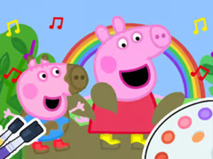 Ойын Coloring Book: Peppa Pig Muddy Funny