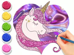 Ойын Coloring Book: Glowing Unicorn