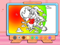 Ойын Coloring Book: Halloween Little Witch