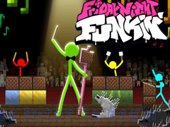 Ойын FNF Rush E : Animation vs. Minecraft