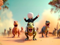 Ойын Stickman: Dinosaur arena