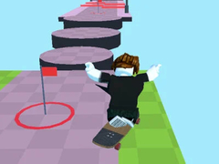 Ойын Obby: Skateboard Race