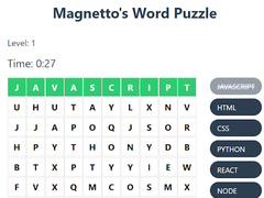 Ойын Magnetto's Word Puzzle