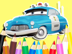 Ойын Coloring Book: Cars Sheriff
