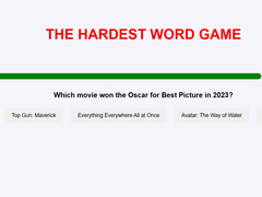 Ойын The Hardest Word Game