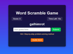 Ойын Word Scramble Game Challenge