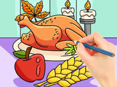 Ойын Coloring Book: Thanksgiving Turkey Meal