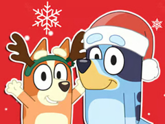 Ойын Jigsaw Puzzle: Bluey Christmas Gift