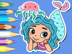 Ойын Coloring Book: Jellyfish Mermaid