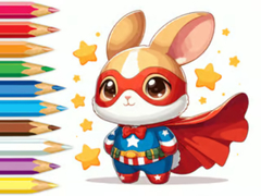 Ойын Coloring Book: Super Rabbit