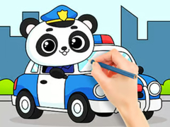 Ойын Coloring Book: Police Panda