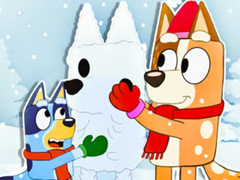 Ойын Jigsaw Puzzle: Bluey Christmas Snowman