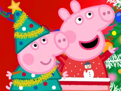 Ойын Jigsaw Puzzle: Peppa Pig Christmas Preparation