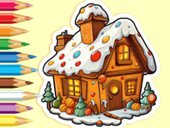 Ойын Coloring Book: Christmas Candy House