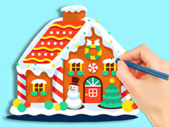 Ойын Coloring Book: Gingerbread Hut